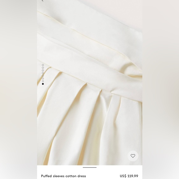 Mango puff sleeve cotton dress - Picture 8 of 8